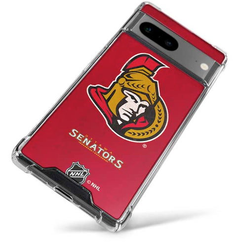 NHL Ottawa Senators Distressed Google Pixel 7a Clear Case
